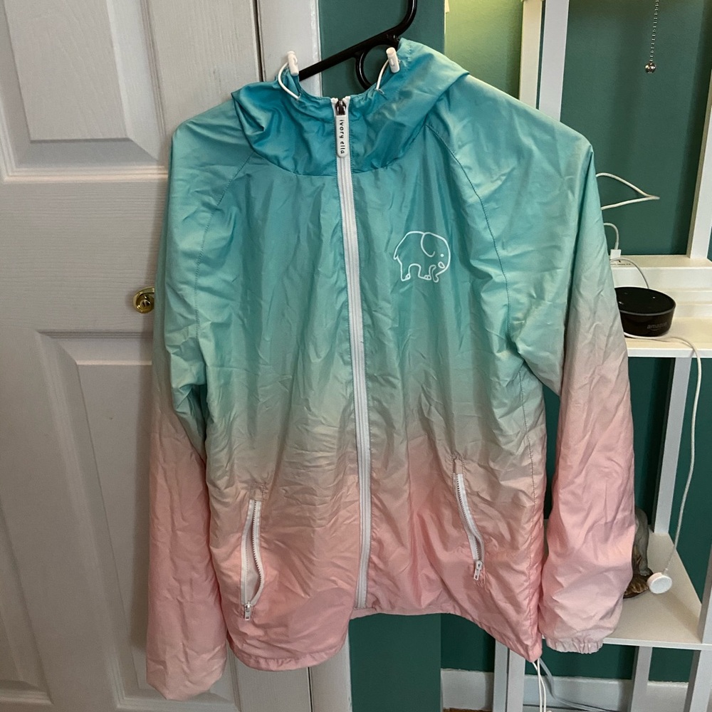 Ombré Ivory Ella Windbreaker